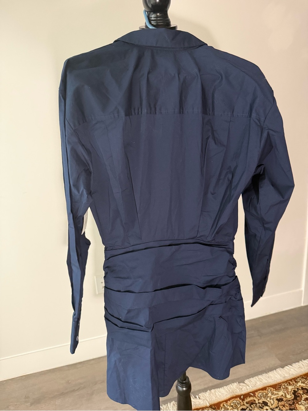 STAUD | Rocco Mini Navy Dress - Size 4 - Picture 5 of 6